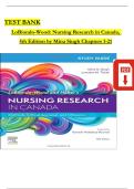 Nursing Research 5th Edition LoBiondo-Wood TEST BANK 9780323762915