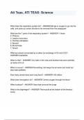 Ati Teas Science Exam Questions and Answers&period; 