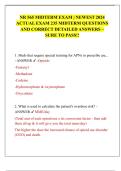 NR 565 MIDTERM EXAM &vert; NEWEST 2024  ACTUAL EXAM 235 MIDTERM QUESTIONS  AND CORRECT DETAILED ANSWERS &ndash;  SURE TO PASS&excl;&excl;