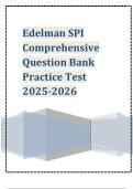 Edelman SPI Comprehensive Question Bank Practice Test 2025-2026 