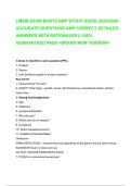 LMSW EXAM BOOTCAMP STUDY GUIDE 2025&sol;2026 ACCURATE QUESTIONS AND CORRECT DETAILED ANSWERS WITH RATIONALES &vert;&vert; 100&percnt; GUARANTEED PASS <BRAND NEW VERSION>