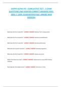 Kappa Alpha Psi Cumulative Test 1 Exam &ndash; Study Guide & Practice Questions