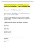 ADVANCE PHARMA QUIZ 1 MSN 571 Questions and answers Newest RATED A&plus; 2025&sol;2026 UPDATED NEW