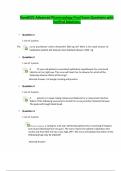 Nurs6521 Advanced Pharmacology Final Exam Questions with Verified Solutions&period;