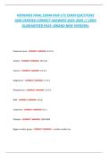 Hondros NUR 172 Final Exam &ndash; Nursing Fundamentals Practice Questions & Review