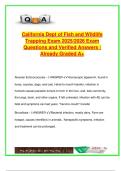 California Dept&period; of Fish & Wildlife Trapping Exam &ndash; 2025&sol;2026 &vert; 200&plus; Practice Q&A on Regulations&comma; Wildlife Control&comma; Permits & Public Safety