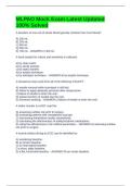 MLPAO Mock Exam Latest Updated 100&percnt; Solved
