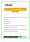 GPC Approving Official Test 2025 &ndash; 20&plus; Questions & Correct Answers &vert; Cardholder Oversight&comma; AO Duties&comma; Delinquency Rules