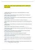 WNRS HEALING EXAM QUESTIONS WITH COMPLETE SOLUTIONS