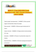 MSN 671 Final Exam 2025 – 100+ Q&A | Psychopharmacology, Neurobiology, Antipsychotics, ADHD, Sleep & Pain – Advanced Psychiatric Nursing
