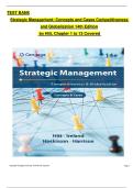 Full Test Bank &ndash; Strategic Management&colon; Concepts and Cases&comma; Competitiveness and Globalization&comma; 14th Edition by Hitt&comma; Chapters 1&ndash;13