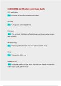 CT DDS&sol;CT DDS MED Certification Exam Study Guide&sol;CT DDS MED Certification Exam  &sol; Updated Solution
