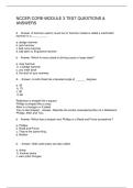 NCCER CORE-MODULE 3 TEST QUESTIONS & ANSWERS