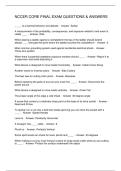 NCCER CORE FINAL EXAM QUESTIONS & ANSWERS