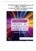 Fordney’s Medical Insurance and Billing, 17th Edition – Test Bank with Verified Answers (Linda M. Smith, 2025) | Complete Exam Material