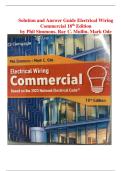 Electrical Wiring Commercial &ndash; Solution Manual &lpar;18th Edition&comma; Phil Simmons&comma; Ray C&period; Mullin & Mark Ode&rpar; &ndash; Complete Answer Guide