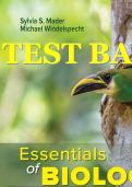Test Bank for Essentials of Biology 6th Edition by Sylvia Mader&comma; Michael Windelspecht