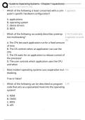Guide to Operating Systems - Chapter 1 &lpar;questions&rpar;