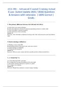 ASA 106 &ndash; Advanced Coastal Cruising Actual  Exam  &lpar;Latest Update 2025 &sol; 2026&rpar; Questions & Answers with rationales  &vert; 100&percnt; Correct &vert; Grade&period;