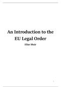 Volledige samenvatting An Introduction to the EU Legal Order - Elise Muir &lpar;vak Internationaal en Europees recht&rpar; - eerste zit geslaagd 13&sol;20