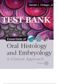 Test Bank for Essentials of Oral Histology and Embryology 5th Edition by Daniel J&period; Chiego