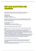 ERP QUIZ QUESTIONS AND ANSWERS 