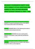 WALMART STORMWATER SWPPP EXAM WITH CORRECT ACTUAL QUESTIONS AND CORRECTLY WELL DEFINED ANSWERS LATEST ALREADY GRADED A&plus; 2025 &ndash; 2026