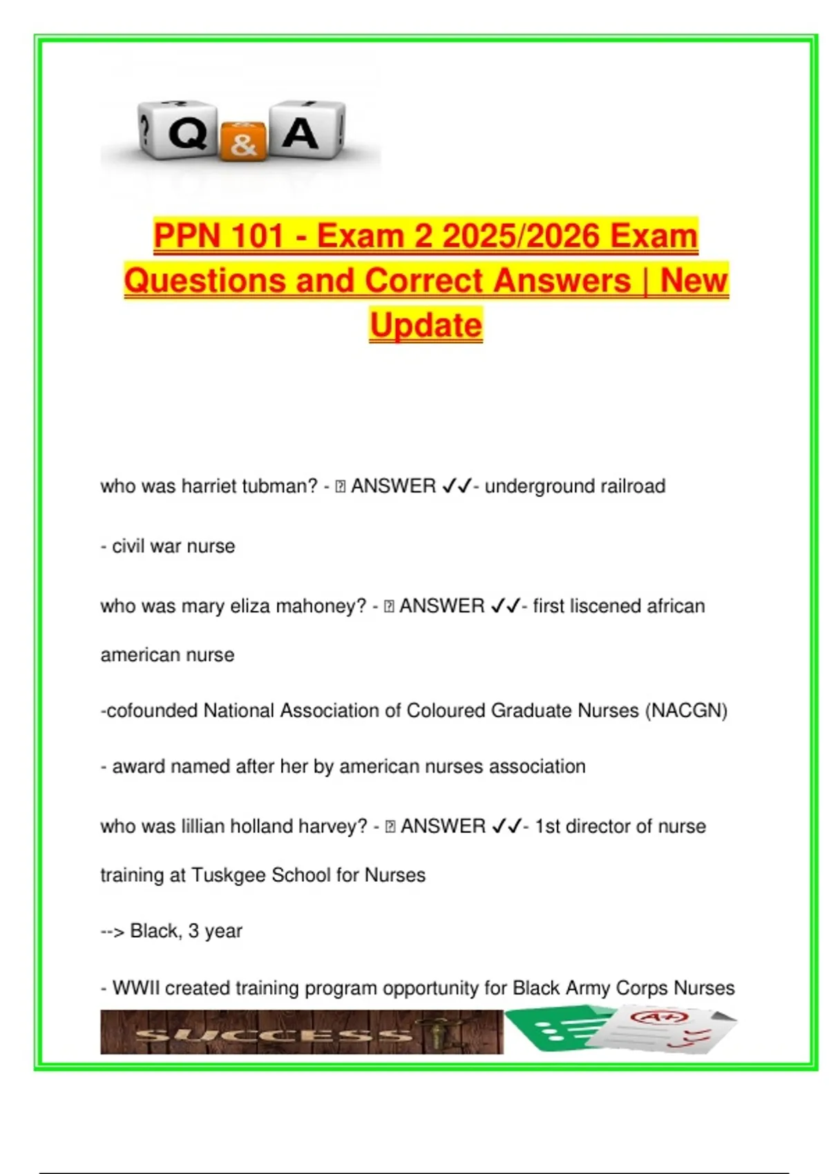 PPN 101 – Exam 2 Questions and Answers – Nursing Theory, Critical ...