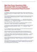 Med Gas Exam Questions With Reviewed 100&percnt; Correct Detailed Answers Guaranteed Pass&excl;&excl;Current 2026 Update