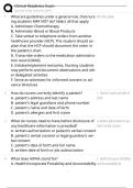 Clinical Readiness Exam
