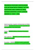 TRUGREEN PESTICIDE CERTIFICATION 6&comma;3A&comma;3B EXAM WITH CORRECT ACTUAL QUESTIONS AND CORRECTLY WELL DEFINED ANSWERS LATEST ALREADY GRADED A&plus; 2025 &ndash; 2026