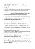 SEJPME-US001-07 - Armed Forces Overview NEWEST 2025&sol;2026 ACTUAL EXAM COMPLETE QUESTIONS AND CORRECT DETAILED ANSWERS &lpar;VERIFIED ANSWERS&rpar; &vert;ALREADY GRADED A&plus;&vert;&vert;BRAND NEW&excl;&excl;