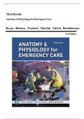 Anatomy & Physiology for Emergency Care &lpar;3rd Edition&rpar; &ndash; Bledsoe&comma; Martini&comma; Bartholomew &ndash; Full Test Bank &ndash; Multiple-Choice&comma; Matching & True&sol;False &lpar;Chapters 1&ndash;40&rpar;