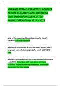 NURS 660 EXAM 3 EXAM WITH CORRECT ACTUAL QUESTIONS AND CORRECTLY WELL DEFINED ANSWERS LATEST ALREADY GRADED A&plus; 2025 &ndash; 2026