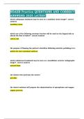 NDAEB Practice QUESTIONS AND CORRECT ANSWERS 2025 LATEST