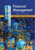 Test Bank for Financial Management Theory and Practice&comma; 4th Canadian Edition Eugene Brigham