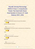 Maryville University Pharmacology NURS-615 Exam 2 &vert; Comprehensive Practice Test&vert; Study Guide Newest Actual Questions & Answers &lpar;A&plus; Guide Solutions&rpar; 2025 &vert; 2026&period;