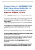 Walden University NURS6521&sol;NURS 6521 Midterm Exam 2025-2026 Fall QTR With Verified Solutions&period; Accurate Updated Version&period;