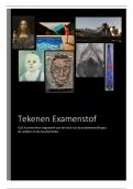Tekenen ALLE Examenstof 2026 - syllabus&plus;periodes&plus;kunstwerken&plus;probleemstellingen uitgewerkt - VWO
