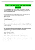 CPNRE Practice Questions and Verified Answers