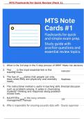 &Tab;MTS Flashcards for Quick Review &lpar;Pack 1&rpar;