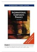 Solution manual for international financial management 15th edition by jeff madura&sol; Covering Chapters 1-20&sol;Latest 2025 Edition