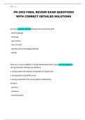 PN 2002 FINAL REVIEW EXAM QUESTIONS WITH CORRECT DETAILED SOLUTIONS
