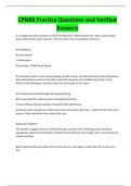 CPNRE Practice Questions and Verified Answers