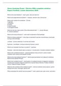 Gross Anatomy Exam 1 Review With complete solution Expert Verified &vert; Latest Questions 2025 