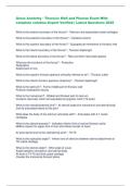 Gross Anatomy - Thoracic Wall and Pleurae Exam With  complete solution&ndash;Expert Verified &vert; Latest Questions 2025 