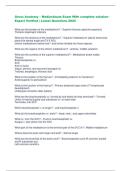 Gross Anatomy &ndash; Mediastinum Exam With complete solution Expert Verified &vert; Latest Questions 2025  