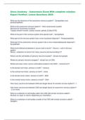 Gross Anatomy &ndash; Autonomics Exam With complete solution Expert Verified &vert; Latest Questions 2025  