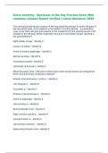 Gross Anatomy - Questions of the Day Practice Exam With  complete solution&ndash;Expert Verified &vert; Latest Questions 2025