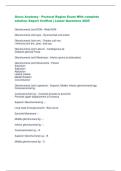 Gross Anatomy - Pectoral Region Exam With complete  solution&ndash;Expert Verified &vert; Latest Questions 2025 
